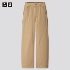 Uniqlo U women’s Wide Fit Twill Jersey Pants size S waist 26-27